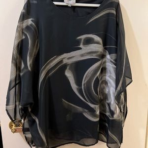 Laura plus tank top with sheer cover